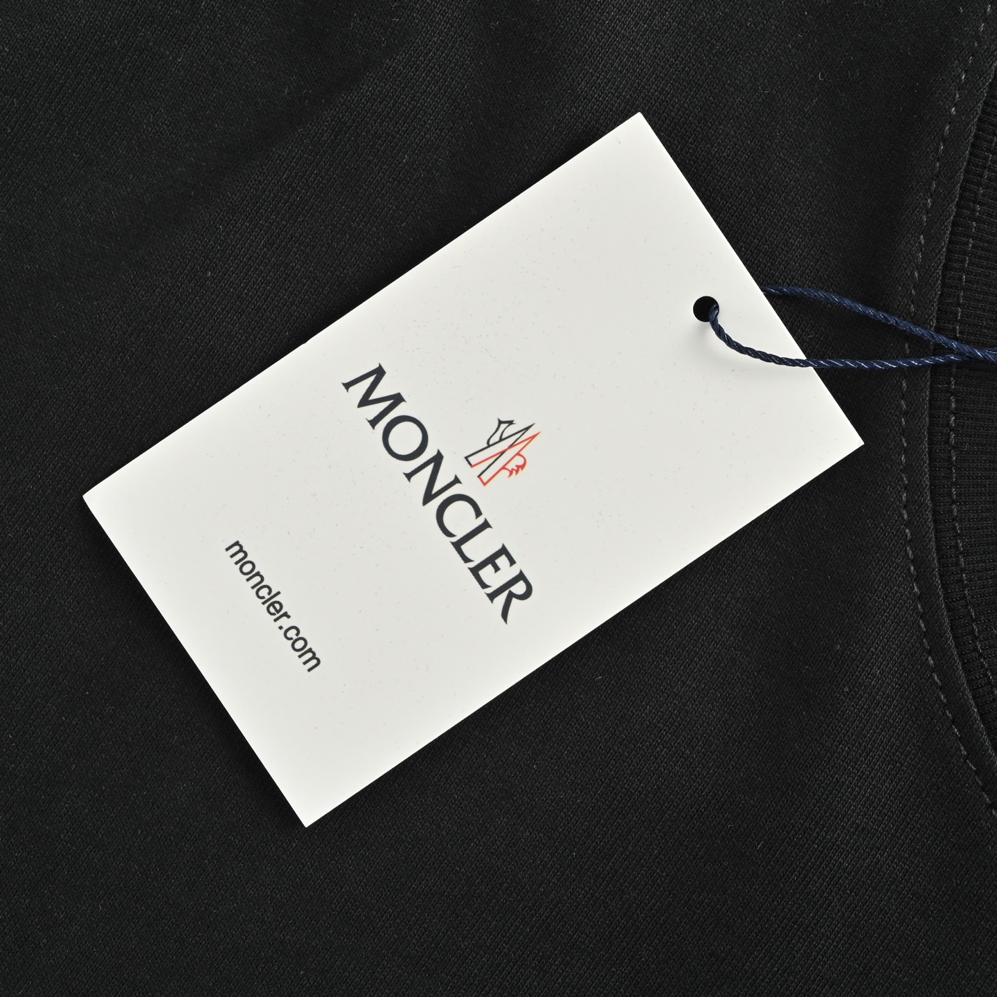 Moncler 25ss flocked letter print short sleeves