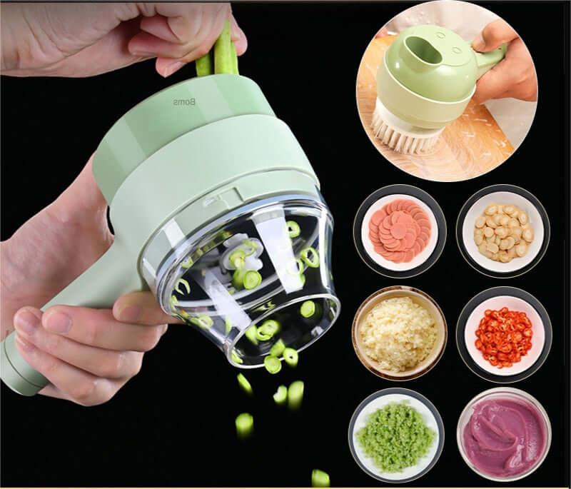 （Mother's Day Sale 50% Off）Electric Fruit and Vegetable Cutter, Shredder and Slicer（BUY 2 GET 10% OFF & FREE SHIPPING）