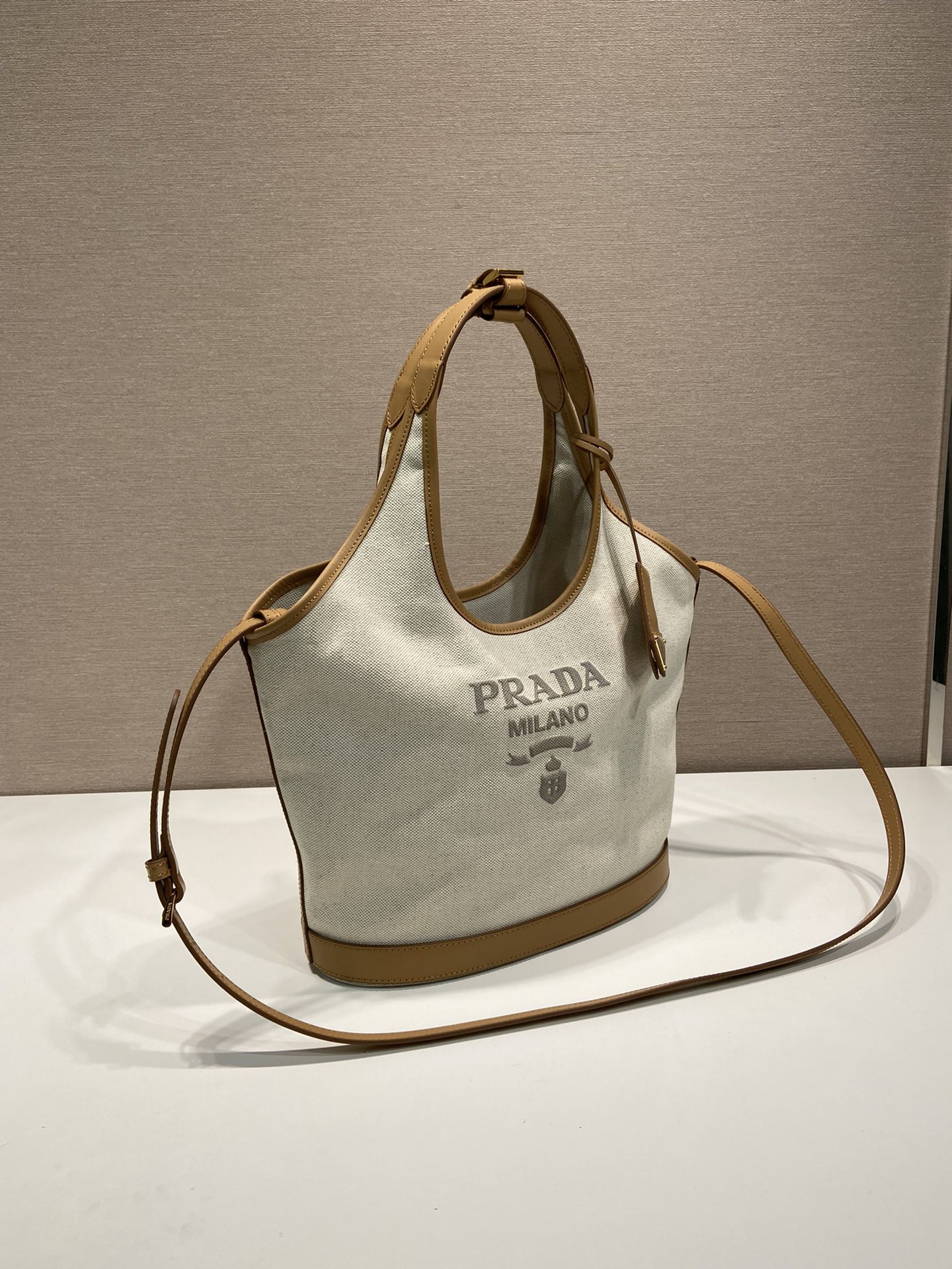 Prada Canvas Tote Bag Medium 1BG471