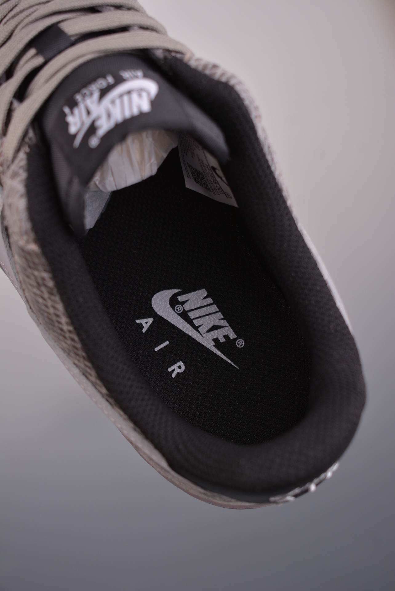 Nike Air Force 1 '07 LV8 Snakeskin black and brown python pattern HF2898-001