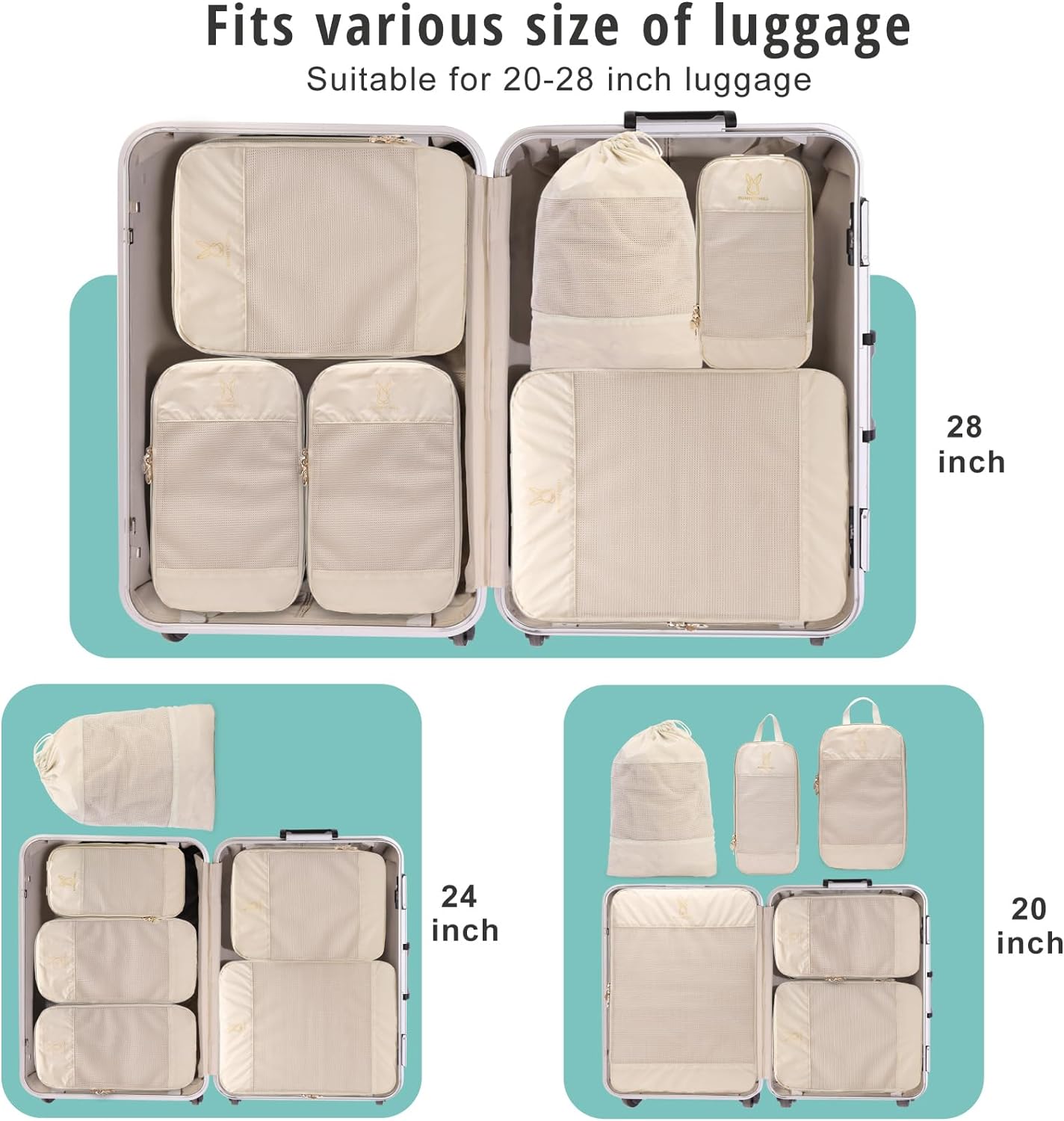 6 Set Expandable Compression Packing Cubes📦GET FREE SHIPPING NOW