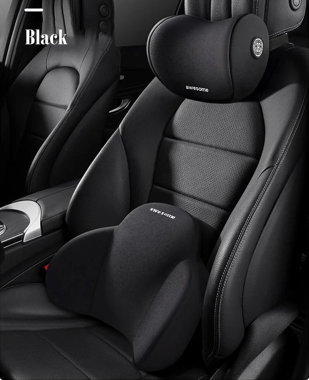 (🔥Last Day Promotion-SAVE 50% OFF)🚗Car Neck Protector Memory Foam Headrest and Lumbar Support-BUY 2 GET 10% OFF & FREE SHIPPING