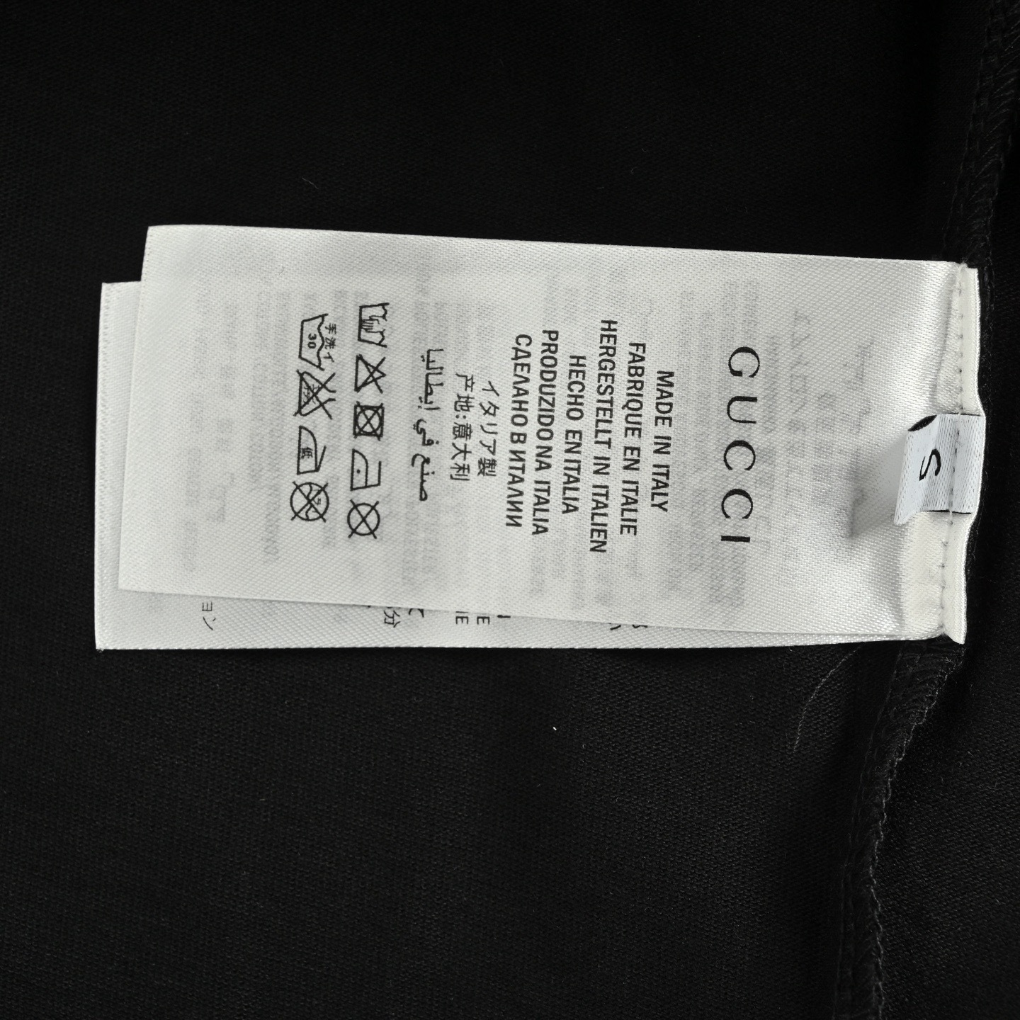 Gucci 25ss chest logo print short-sleeved shirt