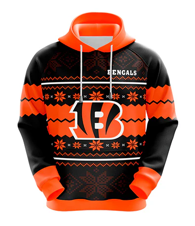 CINCINNATI BENGALS 3D HOODIE XMAS01
