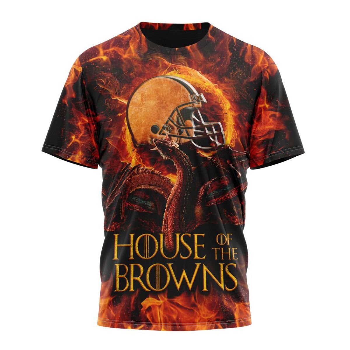 CLEVELAND BROWNS GAME OF THRONES – HOUSE OF THE BROWNS 3D HOODIE