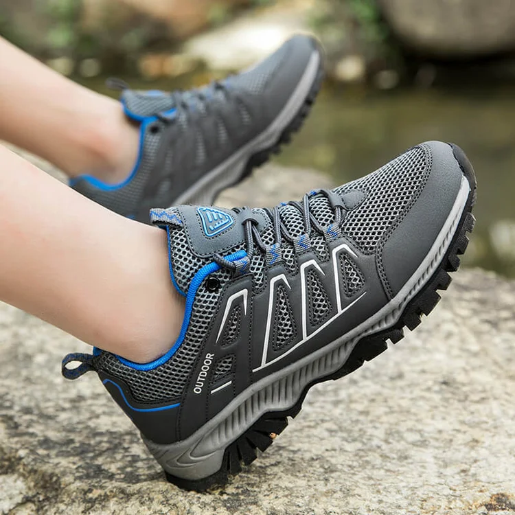 Couple Outdoor Fly Woven Breathable Sneakers