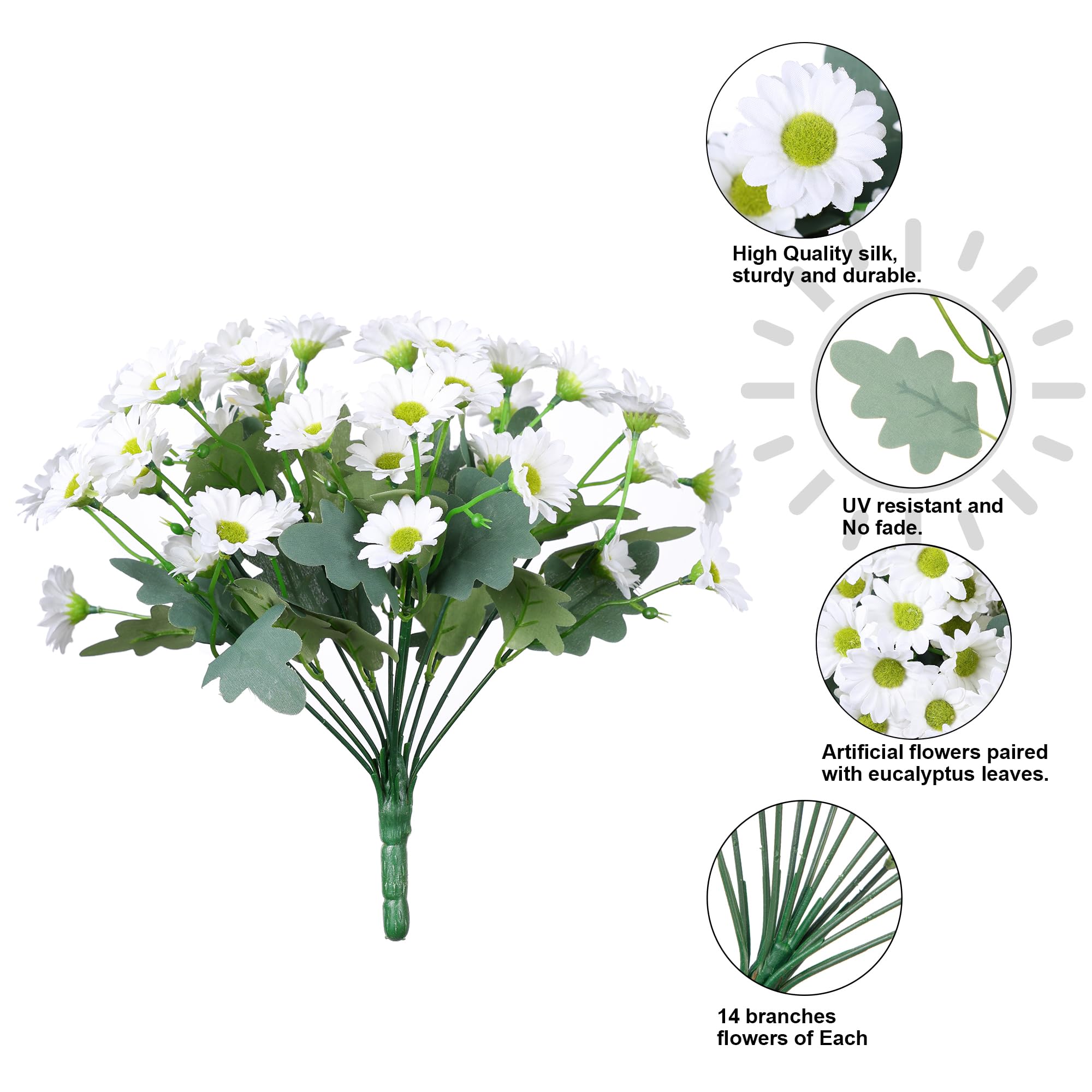 🏆Flash Sale⚡Artificial Outdoor Indoor Fall Flowers - UV resistant, Waterproof, Windproof