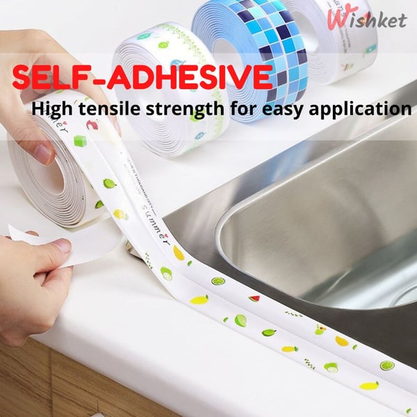 🔥Last Day Promotion-[SAVE 50% OFF]--Professional Self-Adhesive Caulk Strip(10ft) - [ Anti-Mildew Tape]--Buy 2 Get Extra 1 FREE
