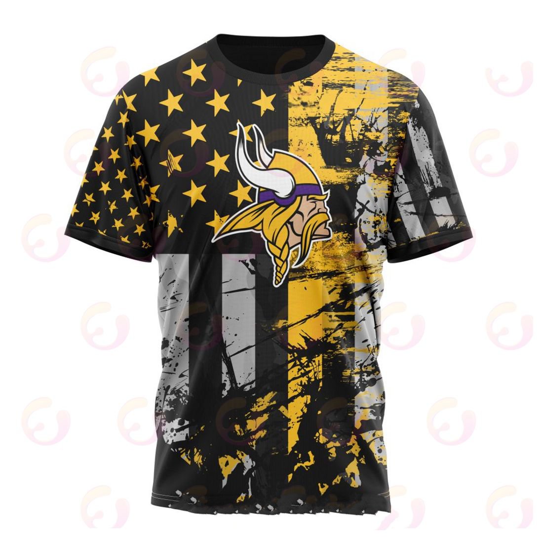 MINNESOTA VIKINGS 3D HOODIE JERSEY FOR AMERICA