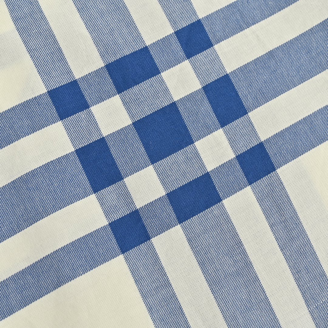 Burberry 24ss diagonal check long-sleeved shirt