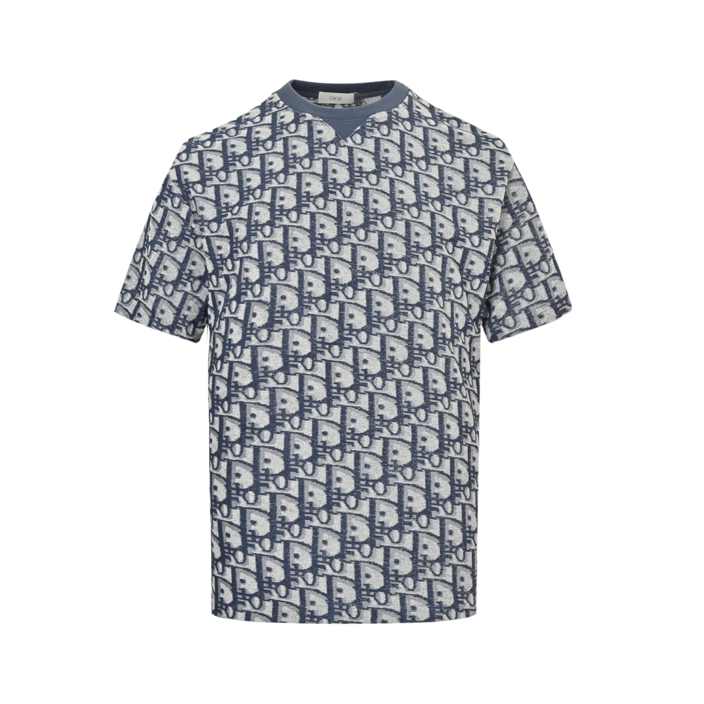 Dior 25ss full-print CD monogram jacquard towel short sleeve