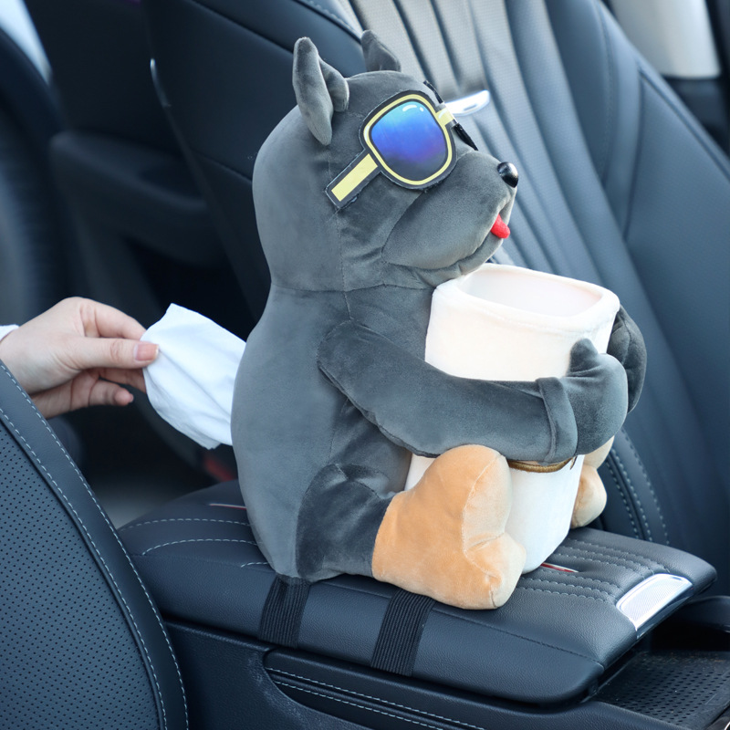 🐶🐼Cute multifunctional tissue box trash can animal dolls🔥 (Flash Sale - 50% Off)