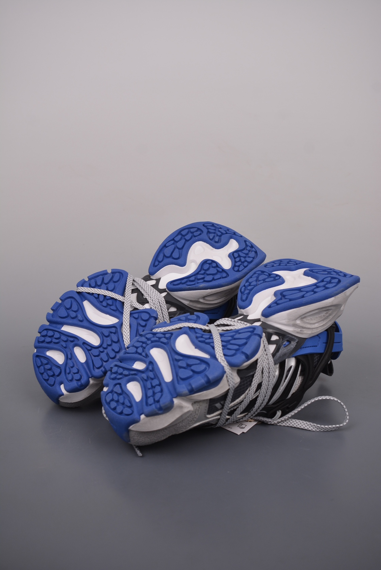 Adidas XLG Runner Deluxe gray, black and blue ropes for old version JS1589