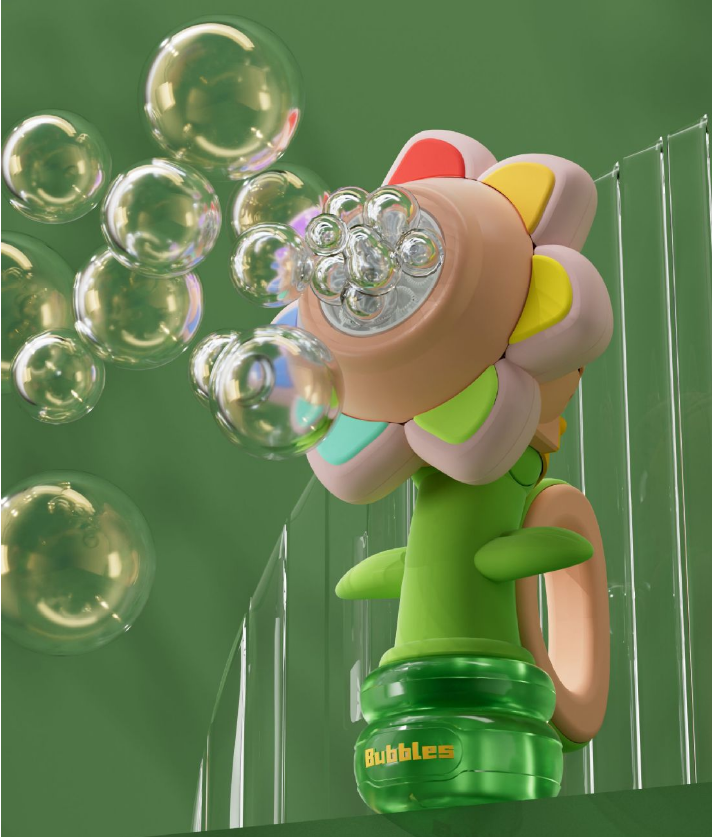 🌻Electric sunflower shakes head dancing bubble machine toys🌻