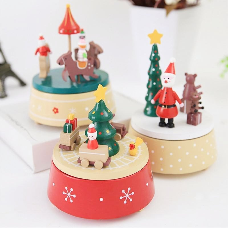 (🔥Last Day Promotion-SAVE 50% OFF)Handmade Wooden Rotating Music Boxes-BUY 2 GET 10% OFF & FREE SHIPPING