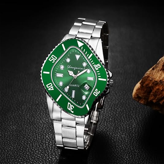 Men's Watch Stainless Steel Twisted