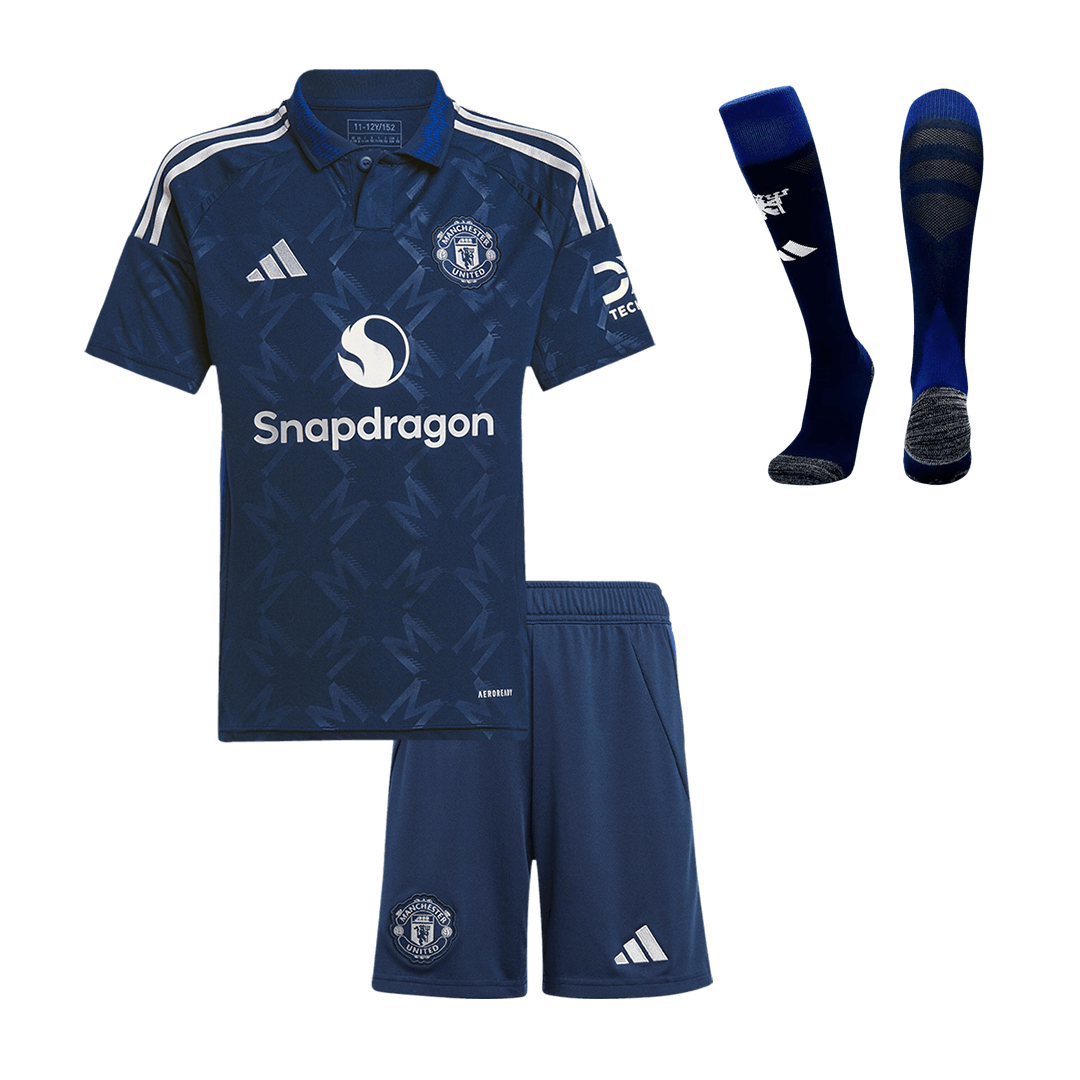 Manchester United Kids Away Football Shirt (Shirt+Shorts+Socks) 2024/25