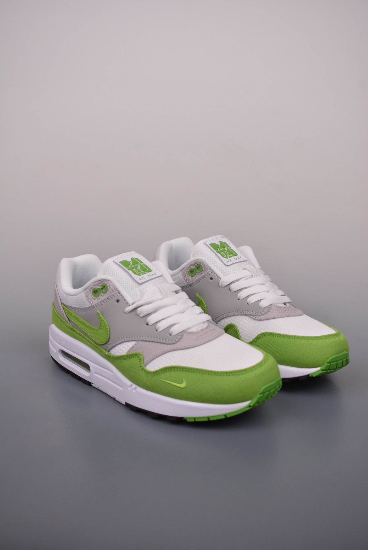Patta x Nike Air Max 1 Chlorophyll 2024 first generation series white, gray and green HF1012-300