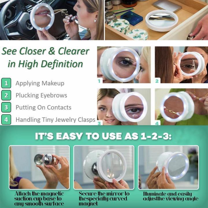 5X And 8X LED Magnetic Mirror