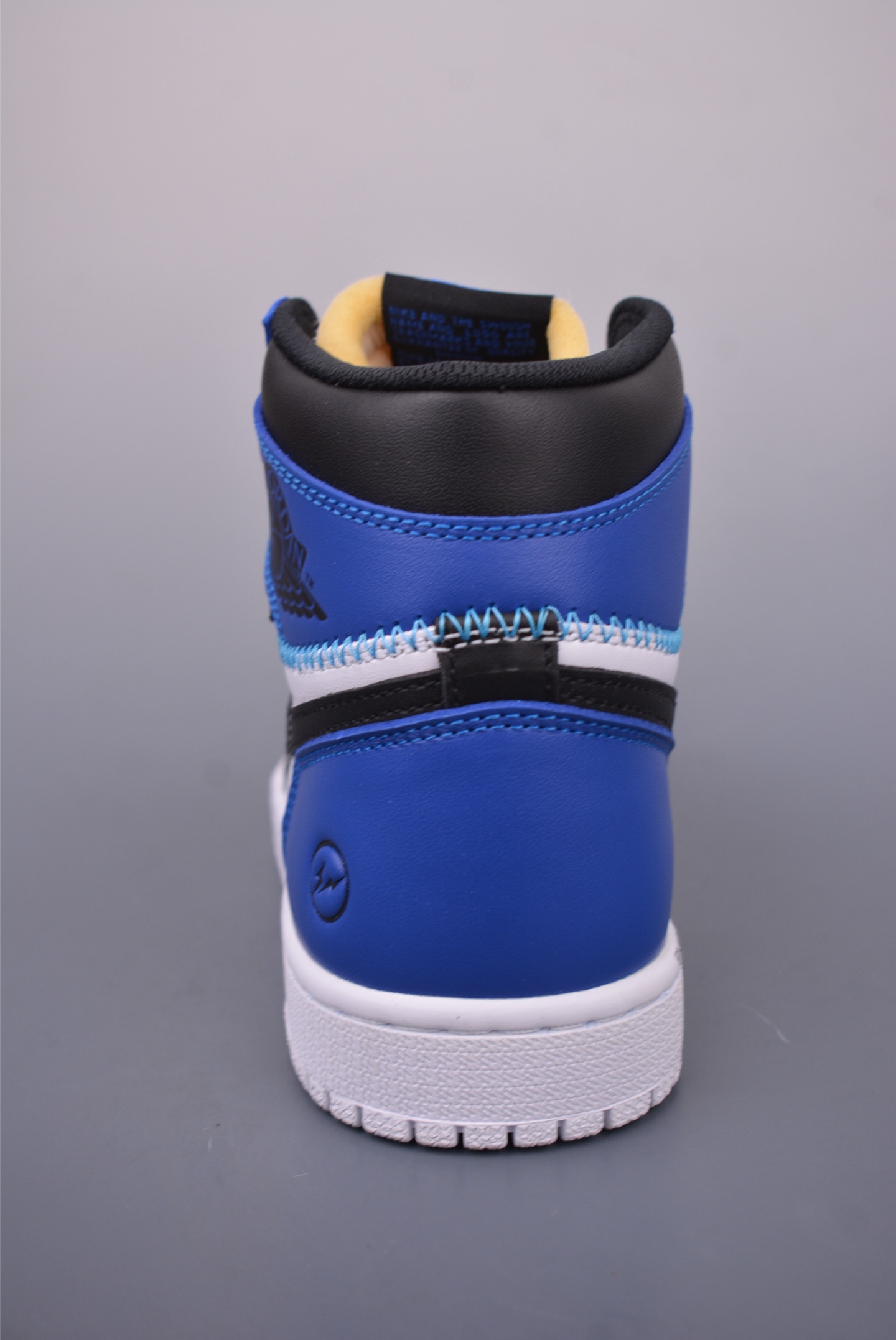 Fragment Design x Union x Air Jordan AJ1 Retro High NRG Fujiwara Hiroshi Lightning Black White Blue DZ5485-041