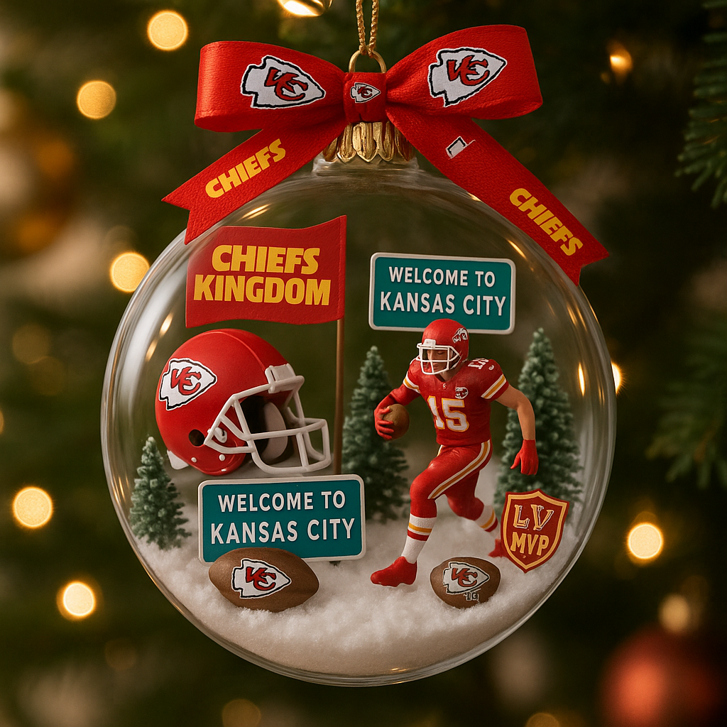 Kansas City Chiefs Commemorative Christmas Ornament