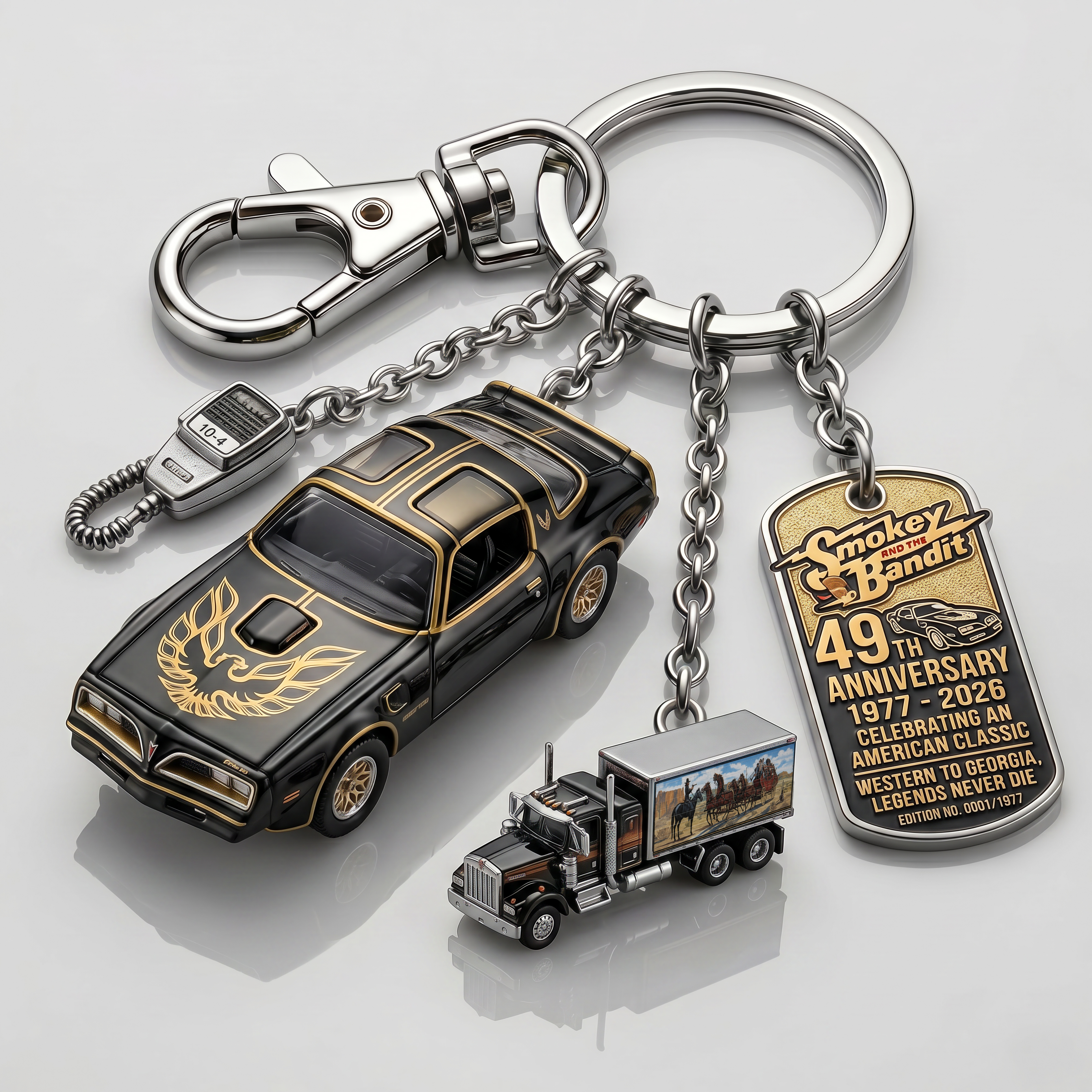 Smokey and the Bandit 49th Anniversary Keychain