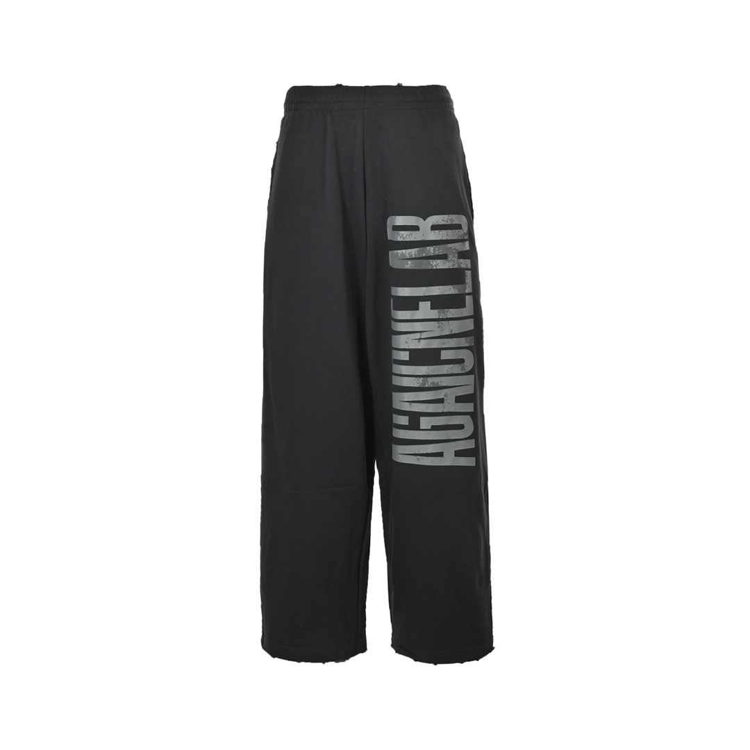 Balenciaga 24Fw reverse lettering distressed trousers