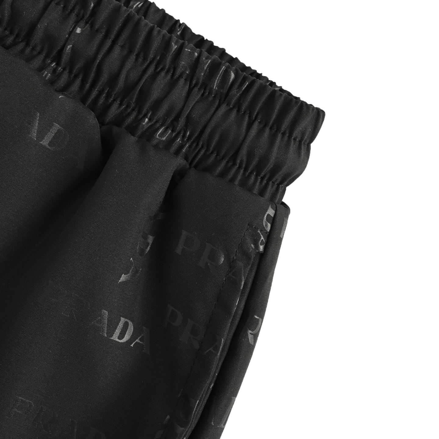 Prada 25ss all-over logo beach shorts