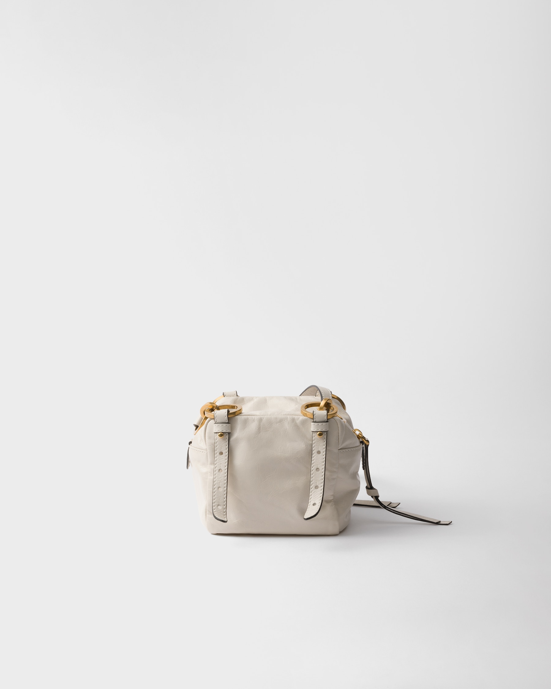 Prada Dangle Leather Mini Tote