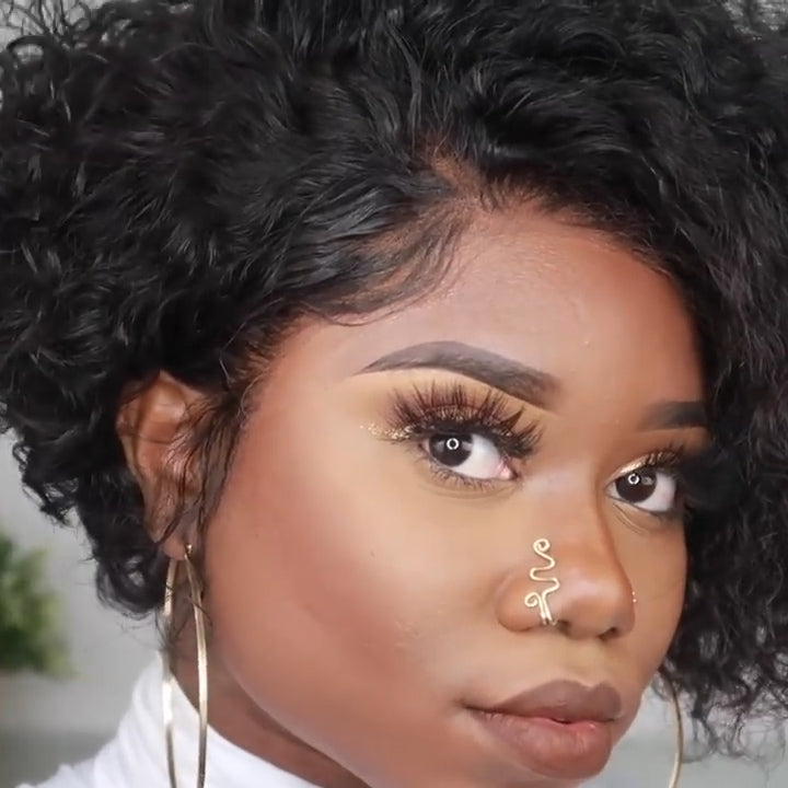 New A Perfect Short Curly Bob Wig