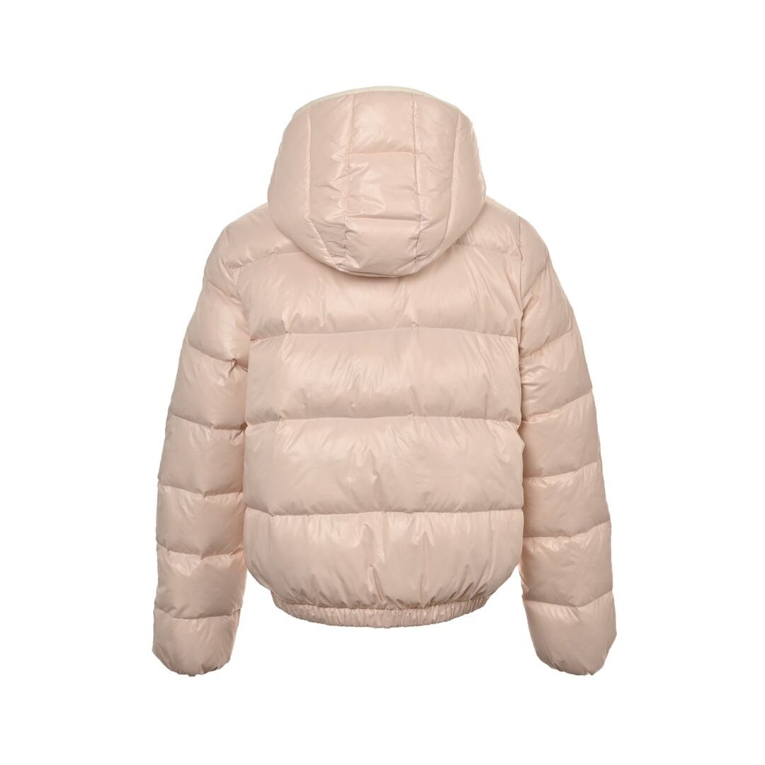 Moncler Women's Andro Detachable Hooded Short Shiny Down Jacket