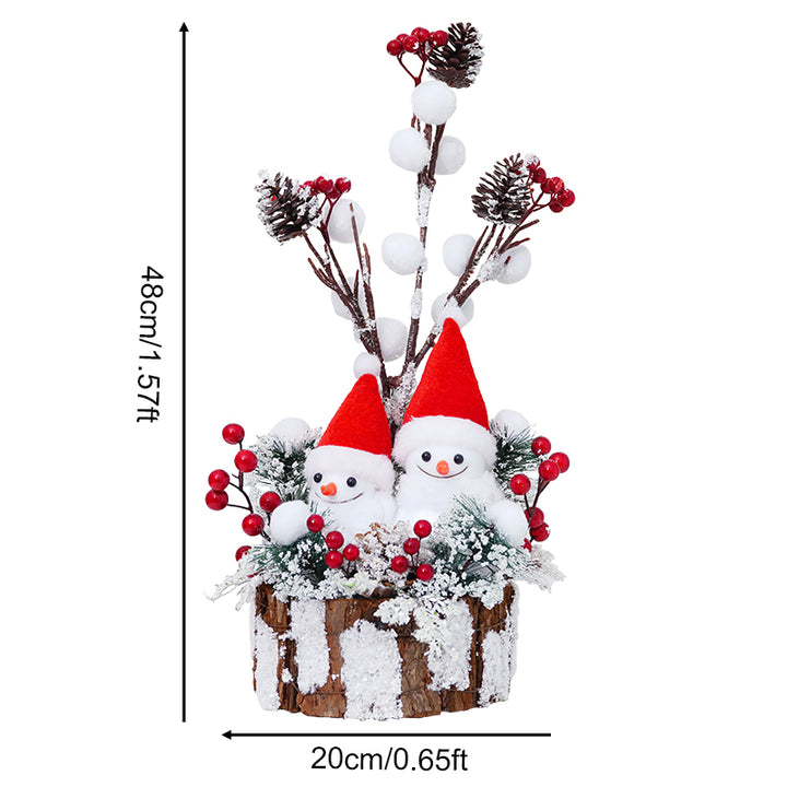 🎄New Christmas Decorations❄️Snowman Santa Claus Doll Ornament
