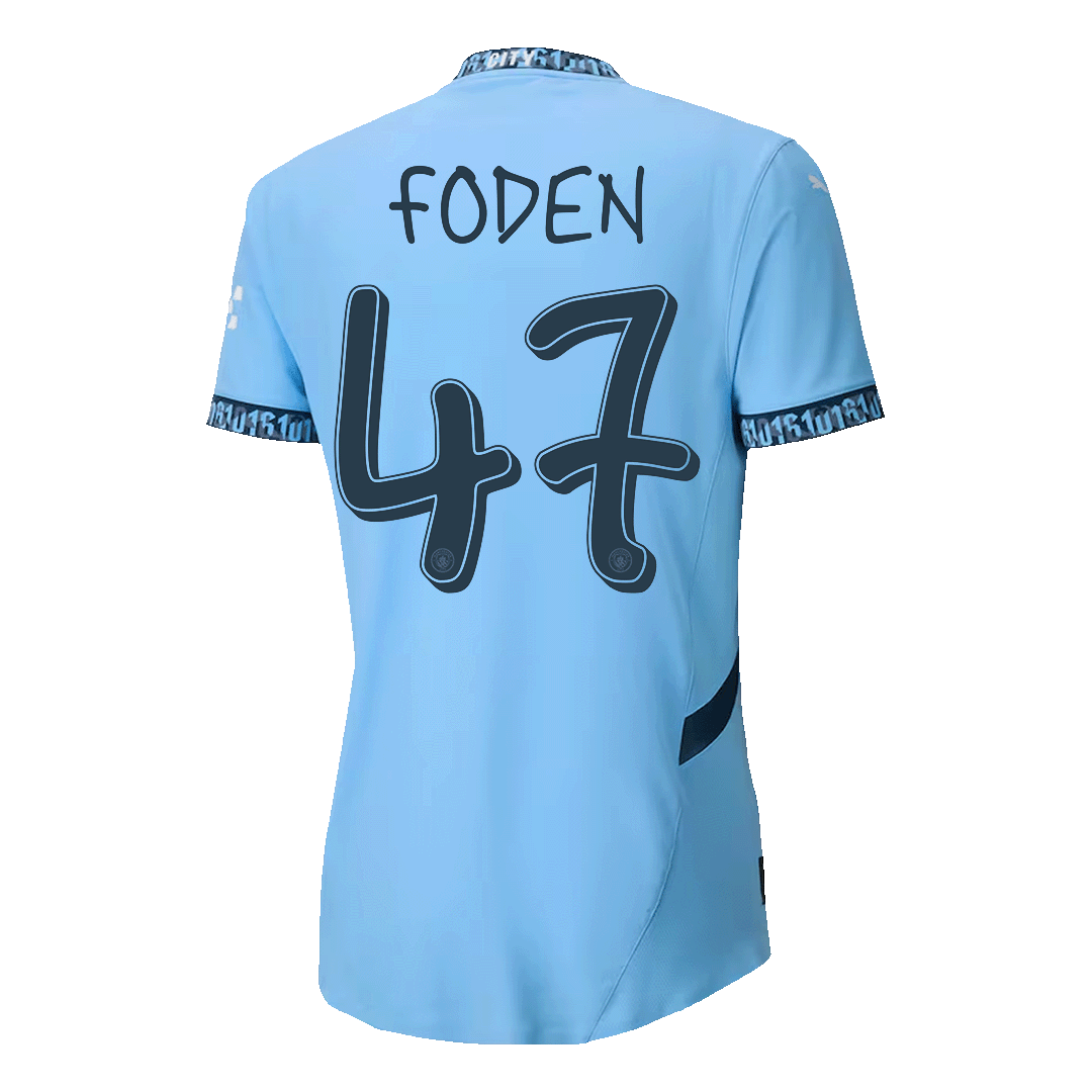 Authentic FODEN #47 Soccer Jersey Manchester City 2024/25-UCL