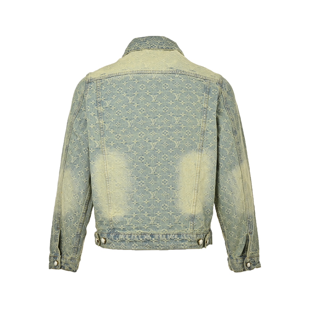 Louis Vuitton 24Fw all-over print denim jacket