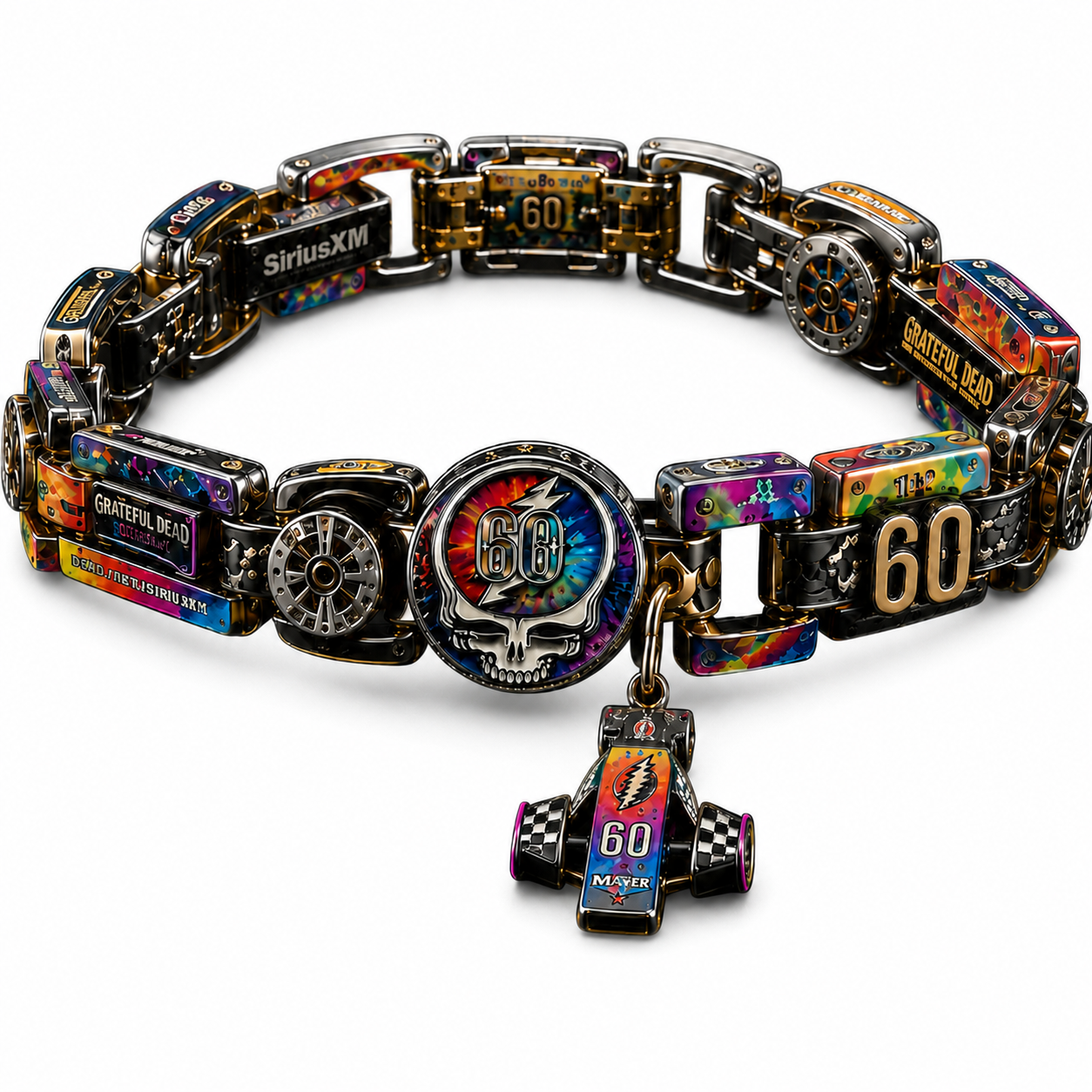🌈 Died with Gratitude 60th Anniversary Racing Spirit Bracelet