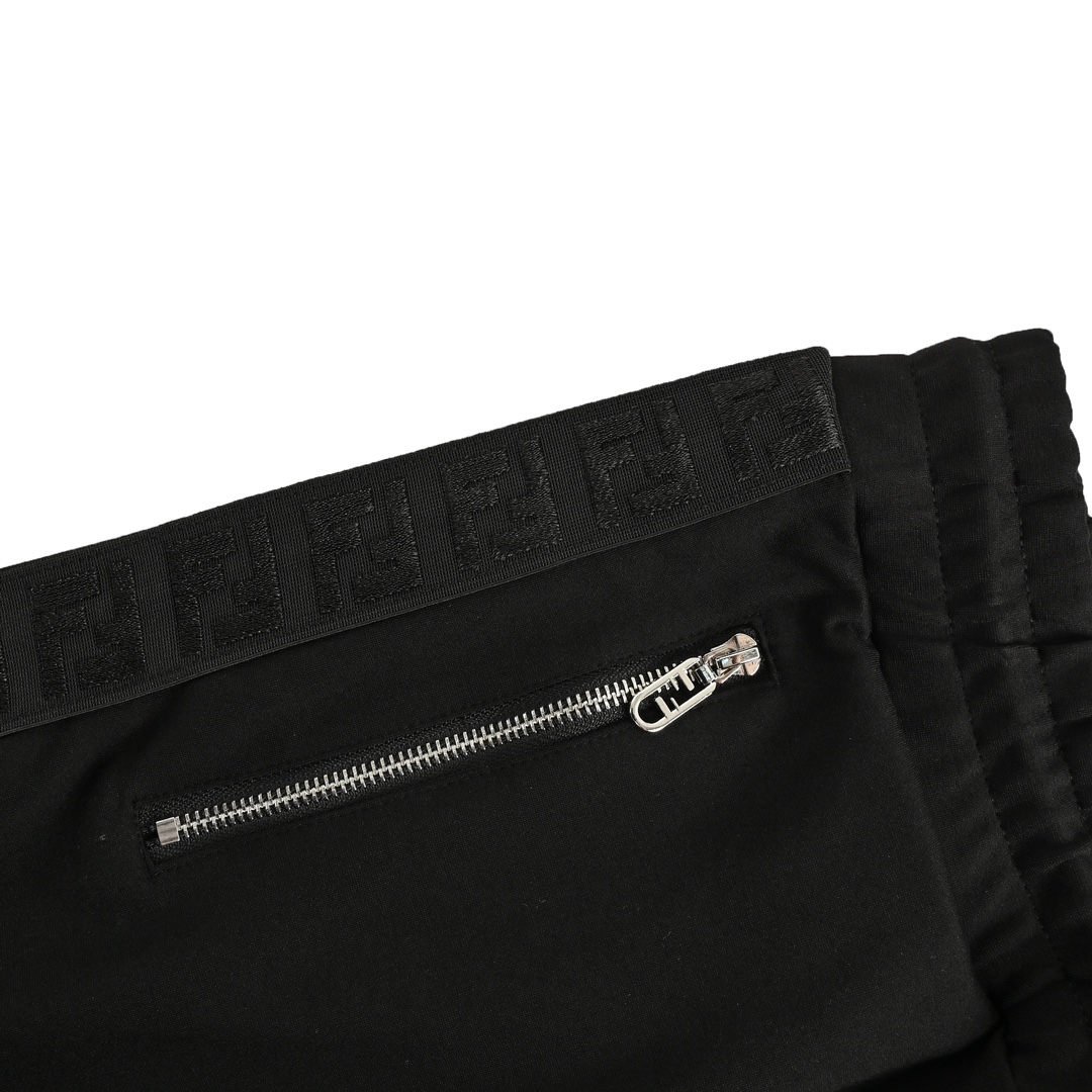 Fendi 24Fw zip pocket side webbing trousers