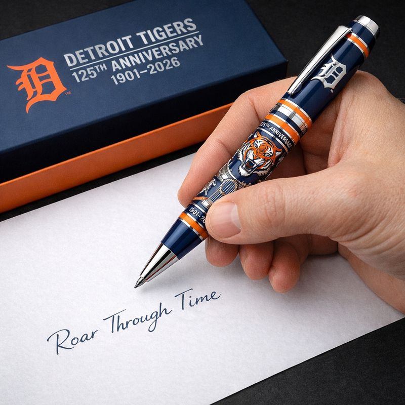 Detroit Tigers 125th Anniversary Commemorative Pen