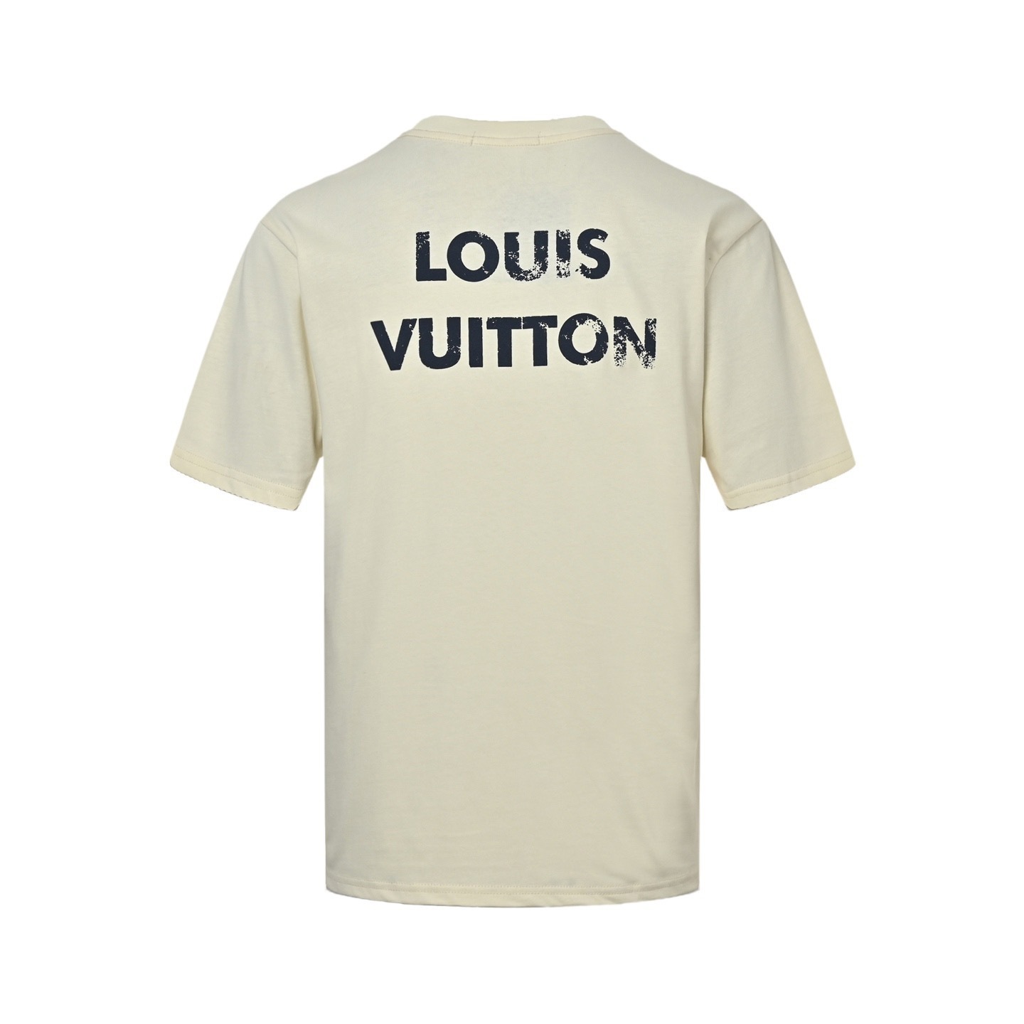 Louis Vuitton 25ss embroidered logo foam lettering short sleeves