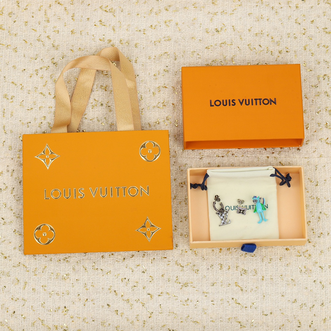 Louis Vuitton UFO Monster Asymmetrical Earrings