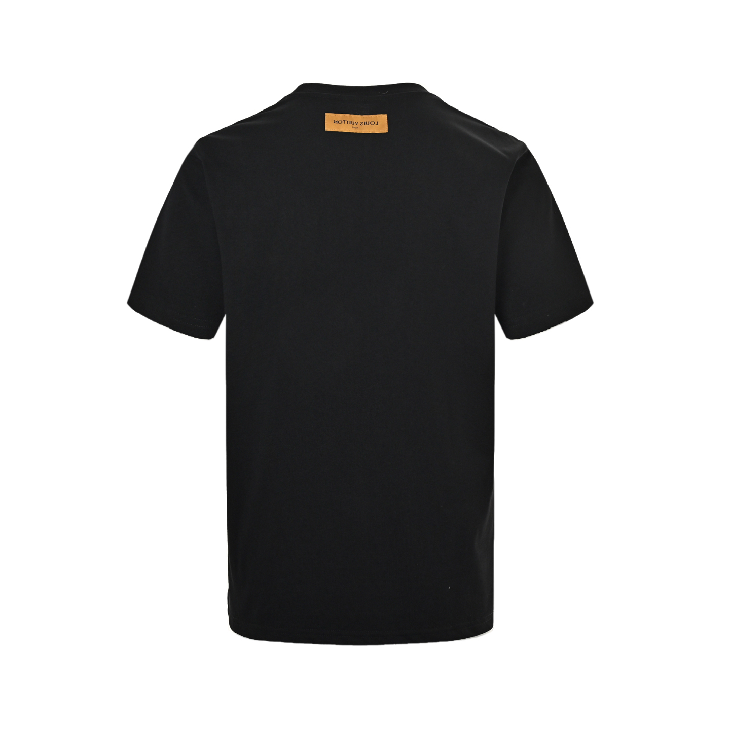 Louis Vuitton 25ss neckline graffiti lettering print short sleeves