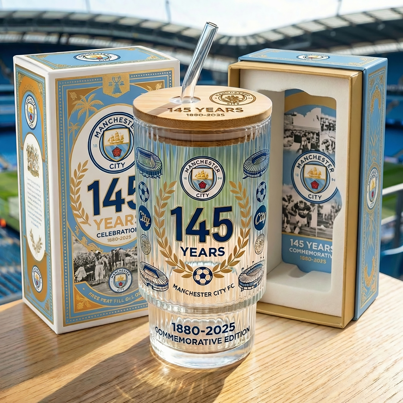 Manchester City – 145th Anniversary Commemorative Tumbler（Pre-sell）
