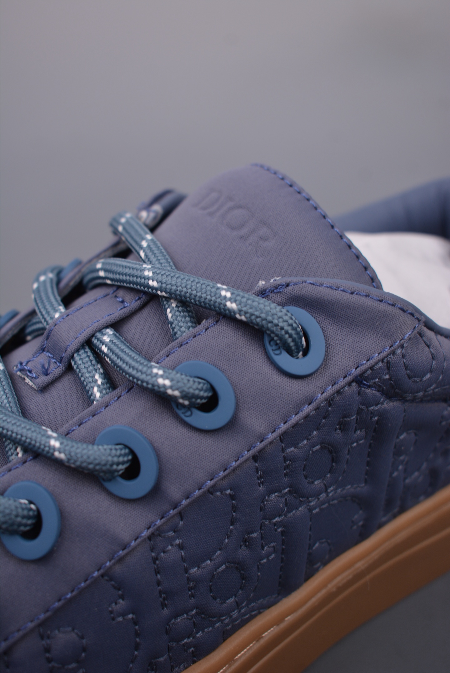 Stone Island x Dior B33 Low Top Sneakers Indigo 3SN303ZAM_H557