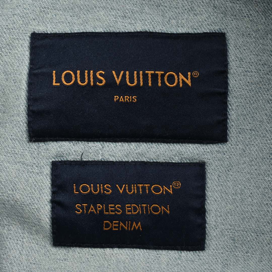 Louis Vuitton 24Fw embroidered logo denim jacket