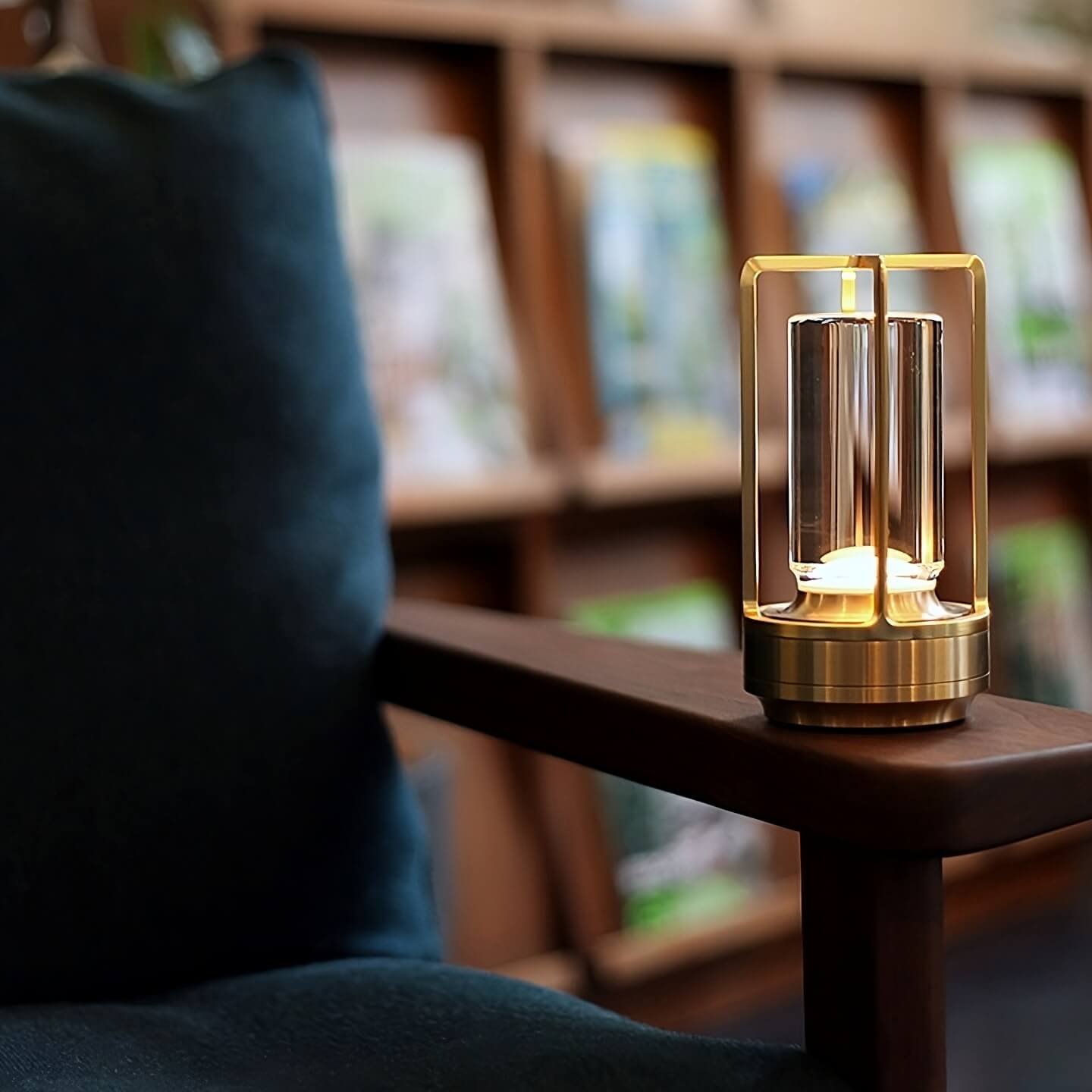 Crystal Lantern Table Lamp