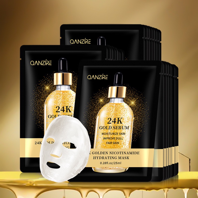 24k gold mask facial hydrating and moisturizing niacinamide original liquid mask makes the skin more translucent