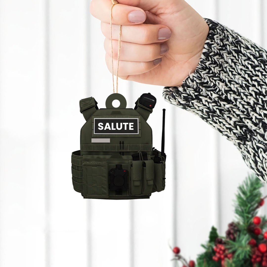 Tactical Backpack Christmas Tree Ornament