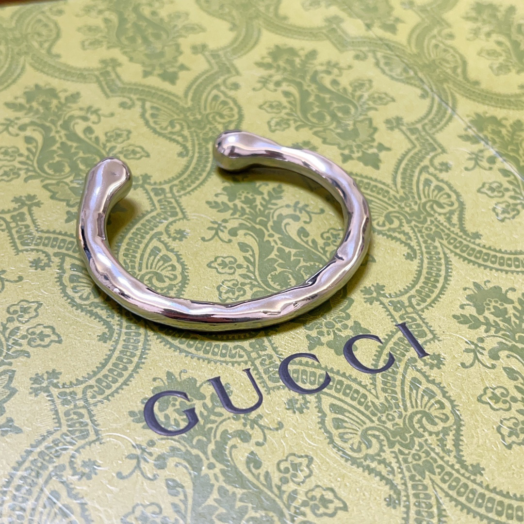 Gucci antique silver handmade bracelet