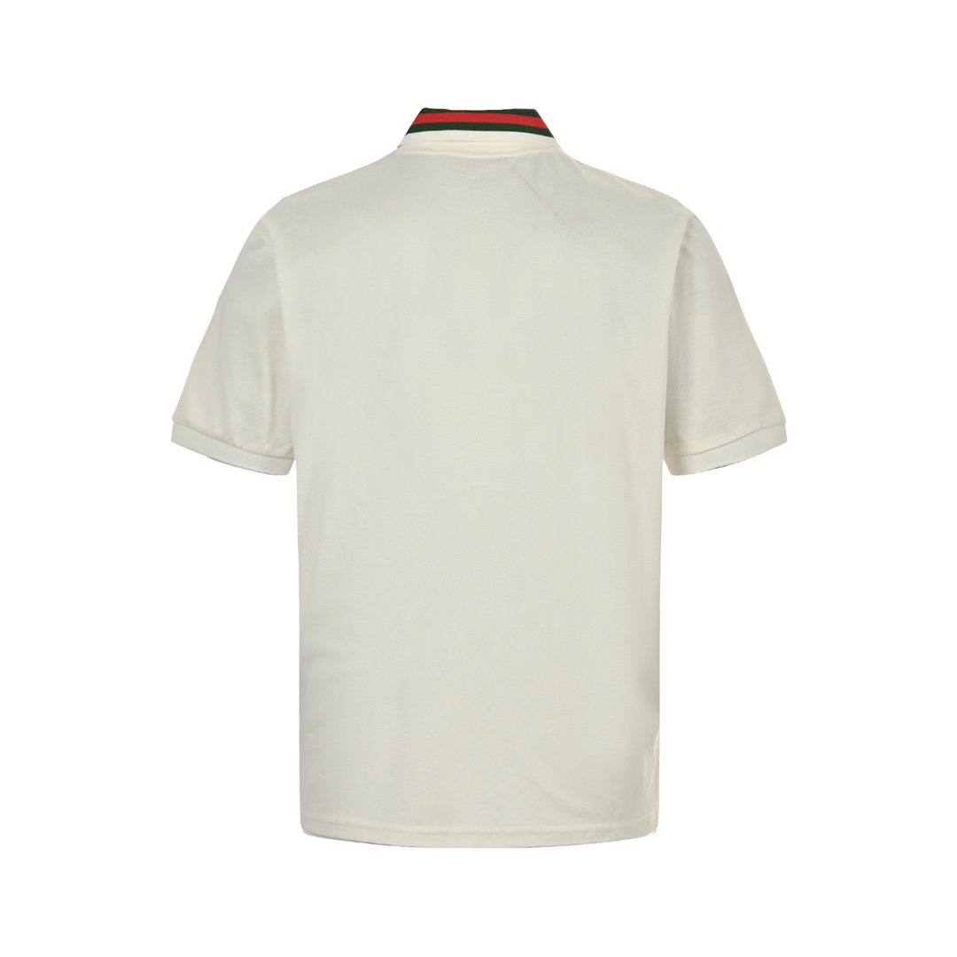 Gucci 24ss Pocket GG Embroidery Polo Short Sleeve