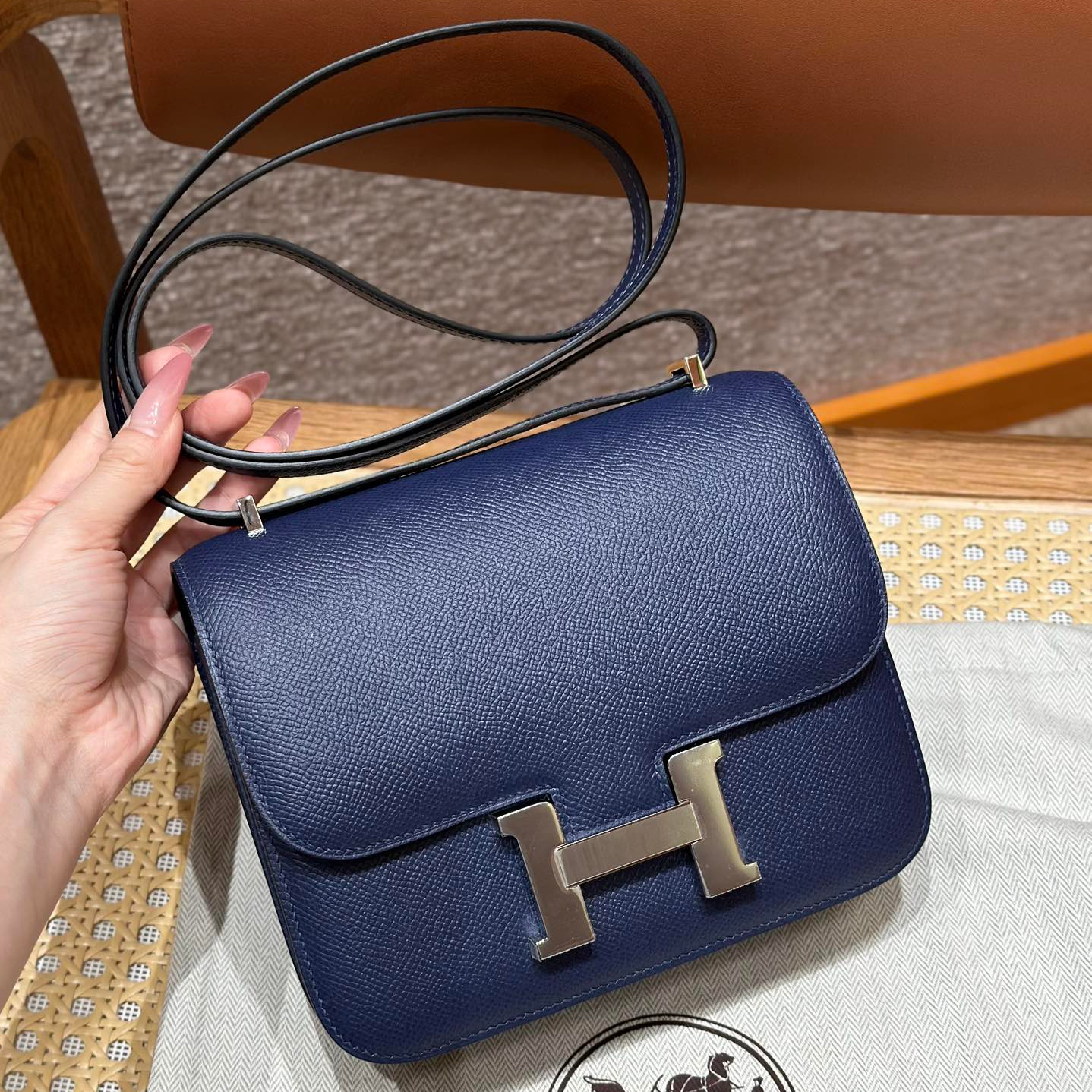 Hermès Constance 73 Blue saphir (Handmade to order)
