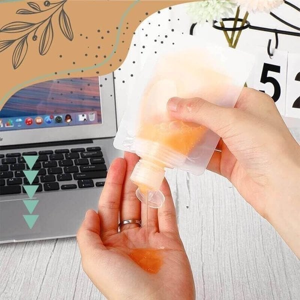(🌷Summer SALE - 48% OFF) Portable Travel Fluid Makeup Packing Bag(10 Pcs)